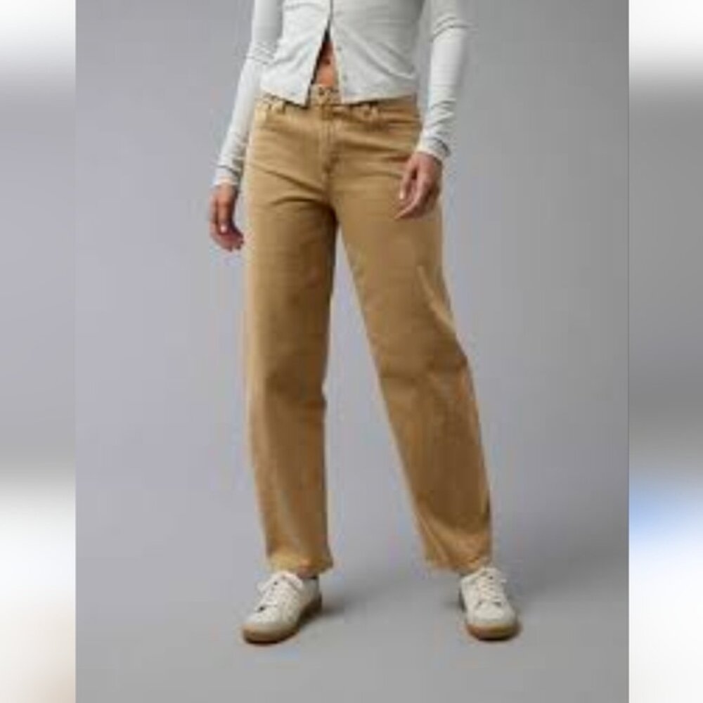 American Eagle NWT Mom Jean Straight Cords Pants size 14 Long